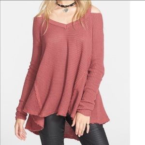 NWOT Free People Moonshine Cold Shoulder Sweater